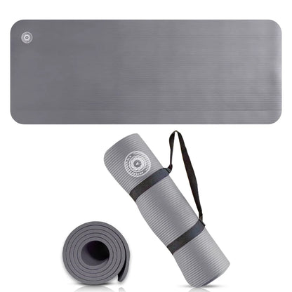Premium Lightweight Yoga Mat with Carry Strap | Perfect for Pilates & Yoga | FREE Ebook Included for Ultimate Workouts