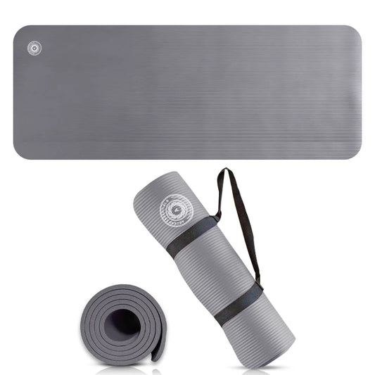 Premium Lightweight Yoga Mat with Carry Strap | Perfect for Pilates & Yoga | FREE Ebook Included for Ultimate Workouts