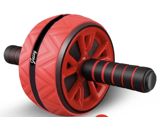 Ultimate 17-in-1 Ab Roller Wheel Kit - Complete Home & Gym Workout Equipment with Resistance Bands, Knee Mat, Jump Rope, and Push-Up Bar for Core Strength - Unisex Design in Red